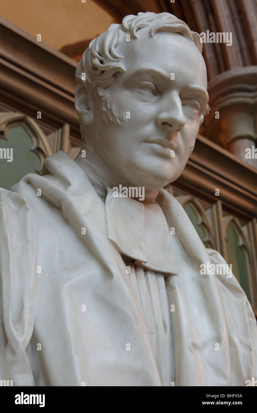 Close-up image of Sir Francis Legatt Chantrey`s sculpture of The Right Reverend  the Hon Henry Dudley Ryder. Stock Photo